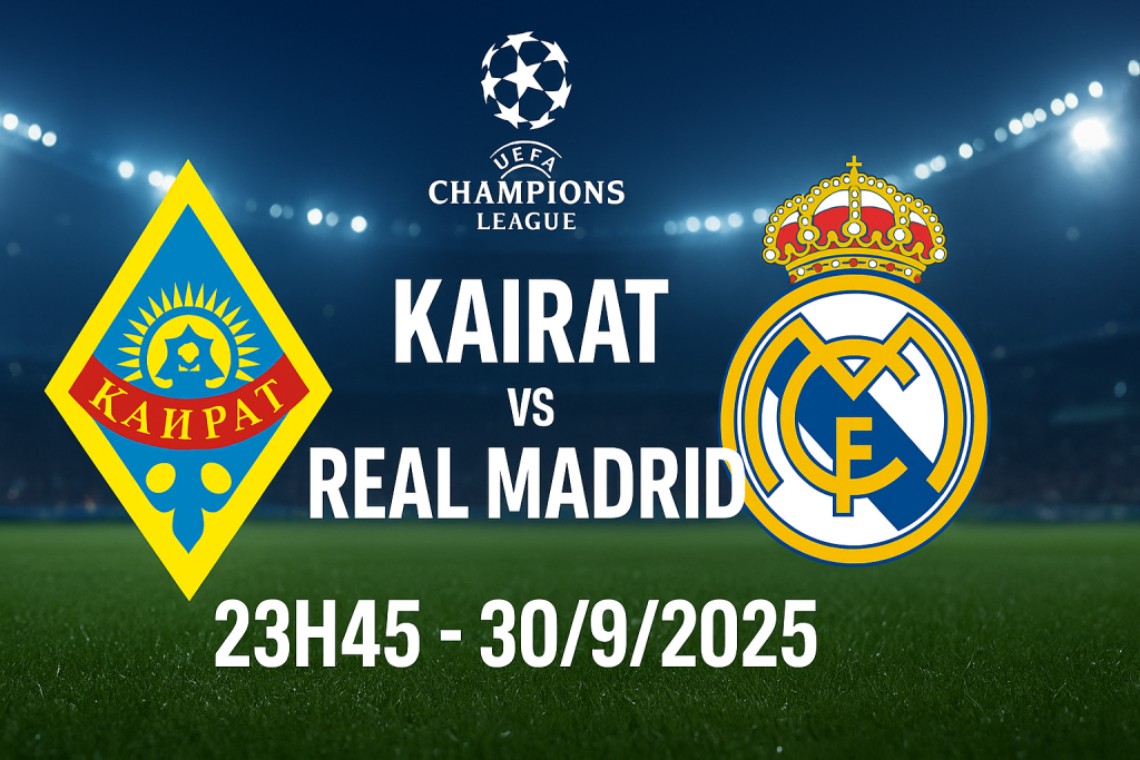 soi kèo Kairat vs Real Madrid