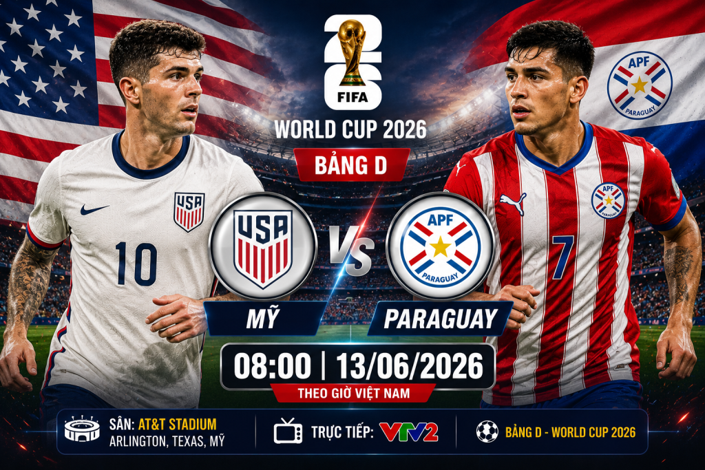 Mỹ vs Paraguay